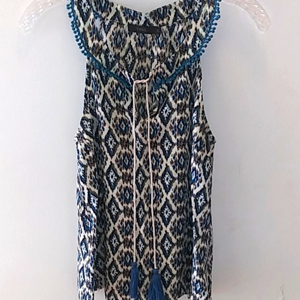 THML Green & Beige Top Size S